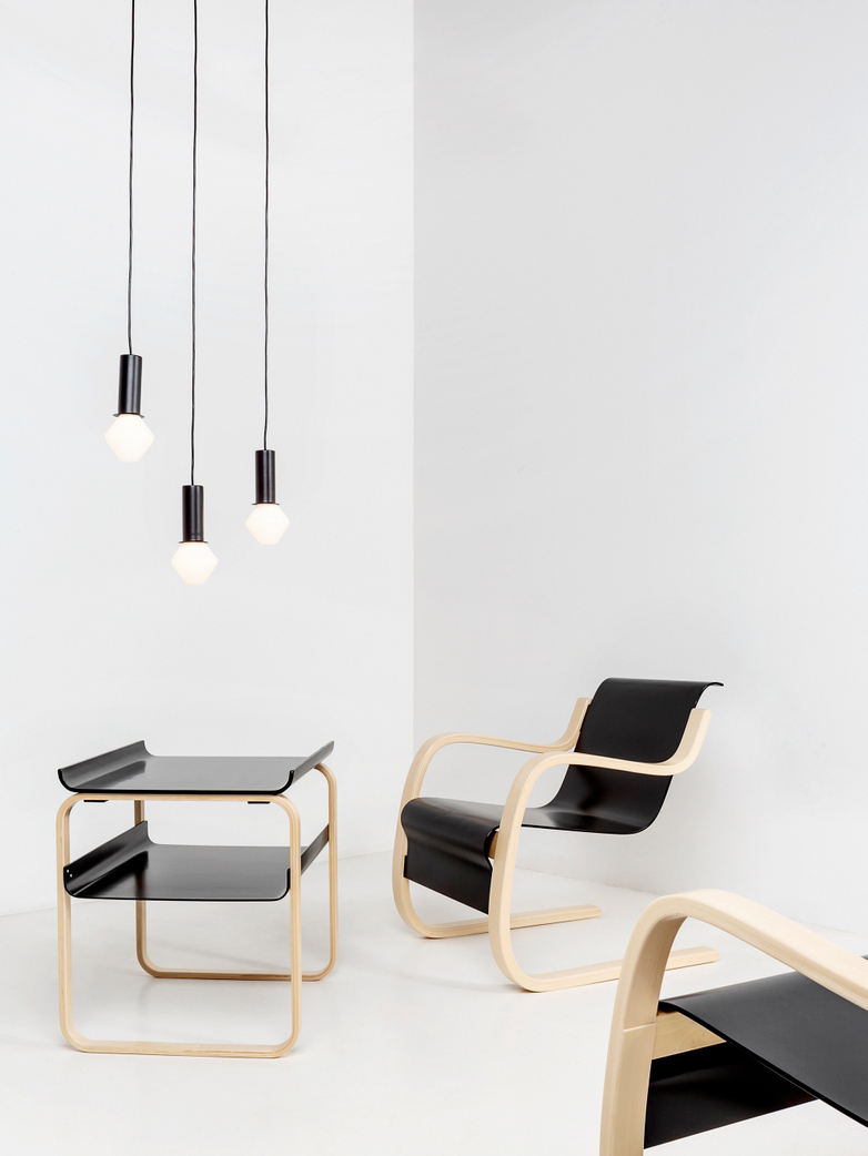 Armchair 42 - Seat Black Lacquered