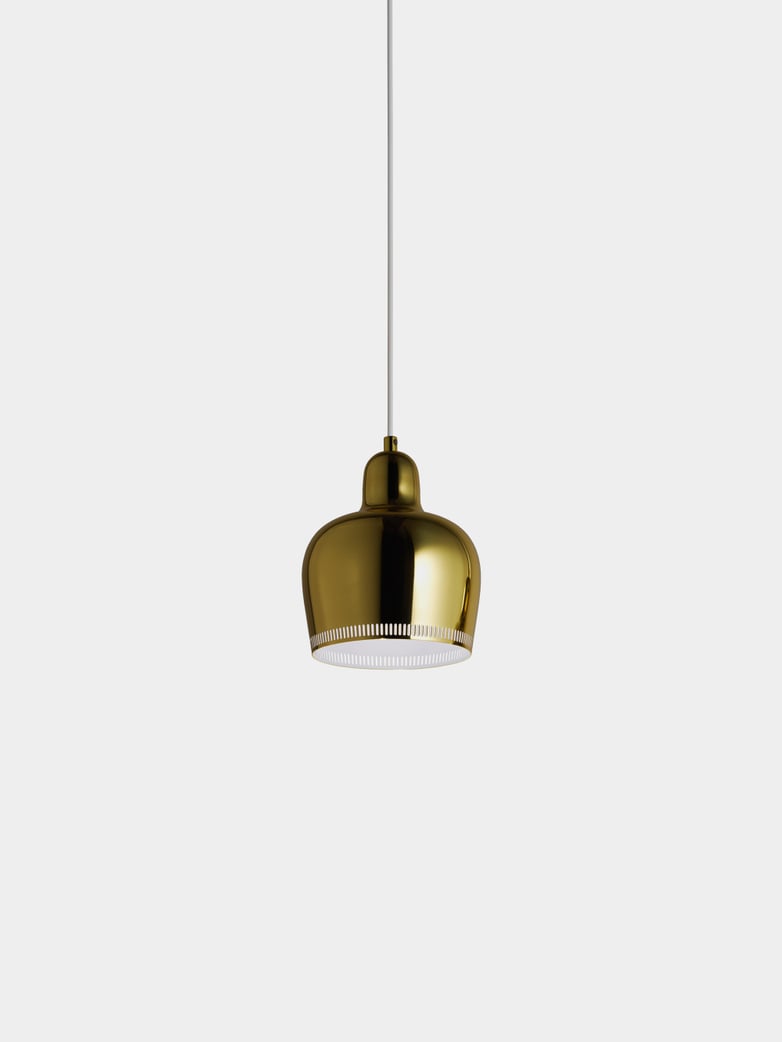 Pendant Light A330S - Golden Bell - Inside White Coated