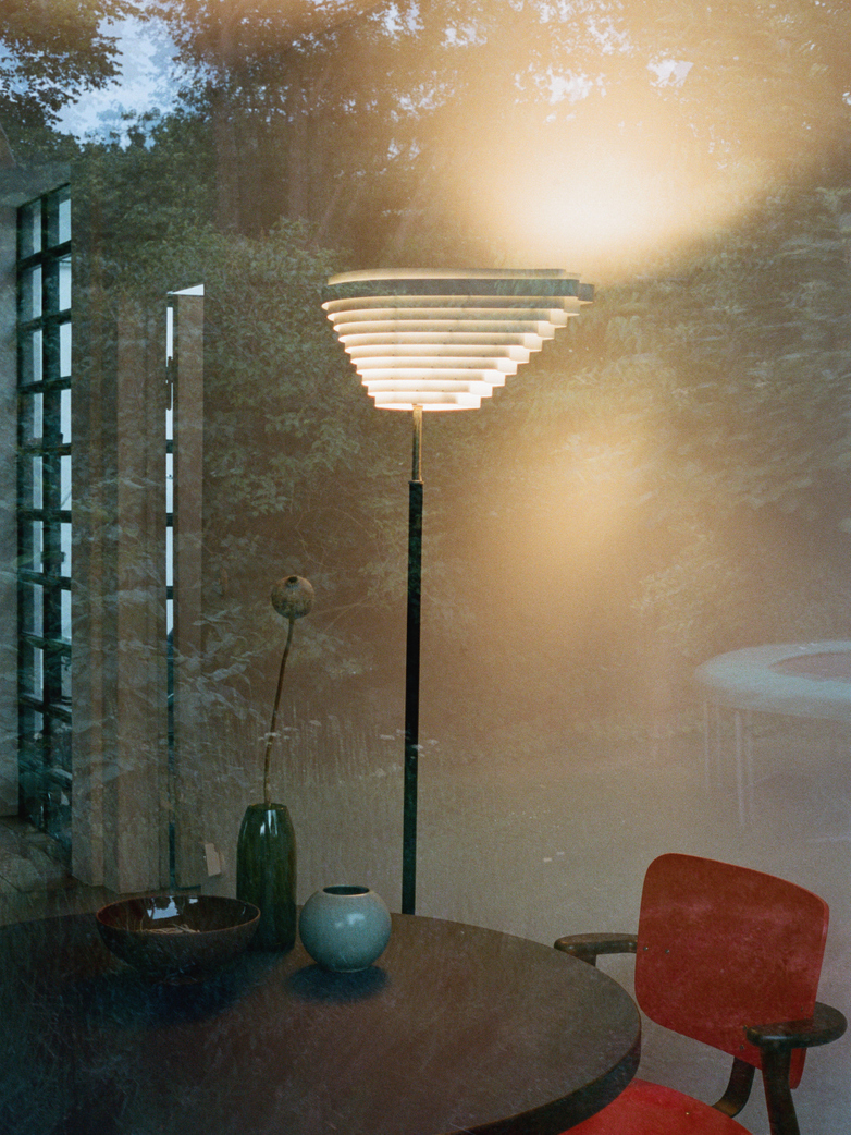 Floor Light A805 - Angel Wing - Tube Nickel Plated Brass