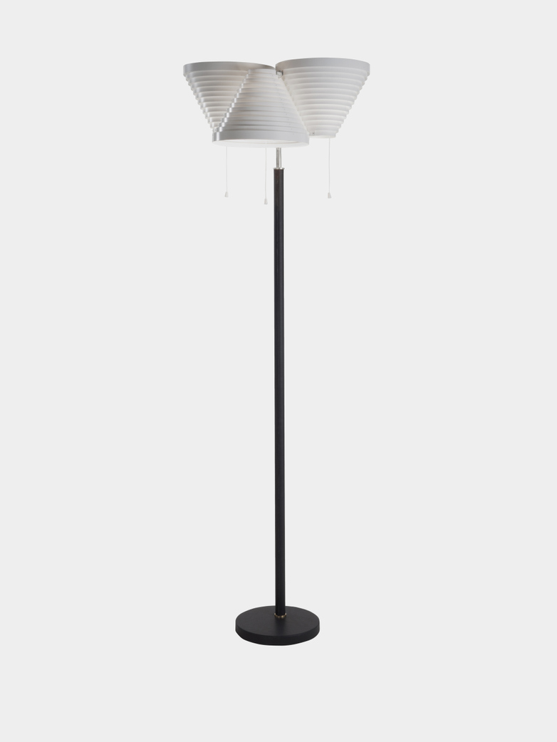 Floor Light A809 - Tube Nickel Plated Brass