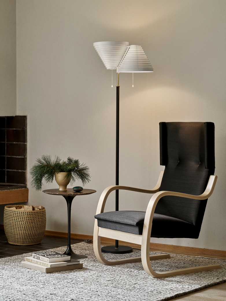 Floor Light A810 - Tube Polished Brass