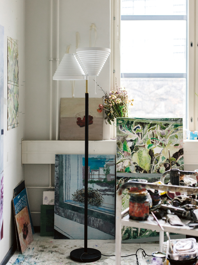 Floor Light A810 - Tube Polished Brass