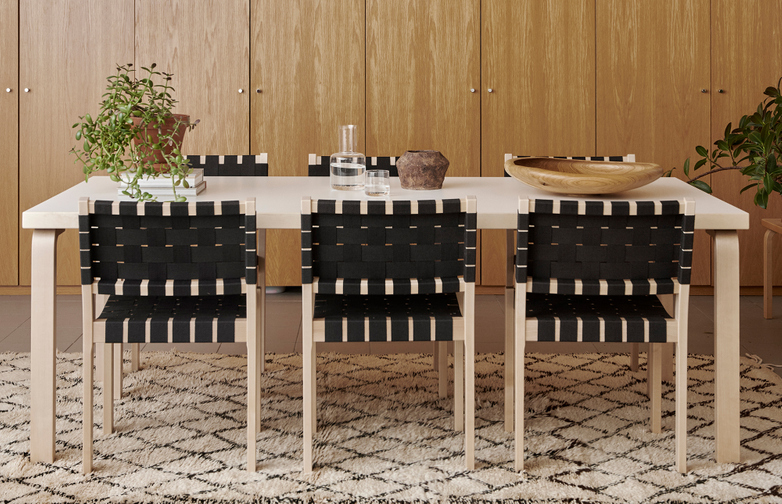Aalto Table Rectangular 80B - Birch Veneer