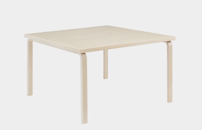 Aalto Table Square 81C - Birch Veneer