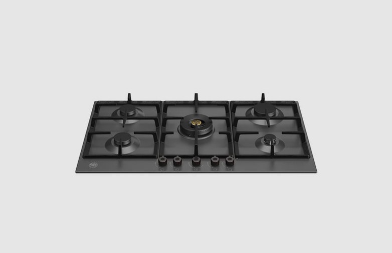 90 cm Gas hob with central dual wok Professional Series