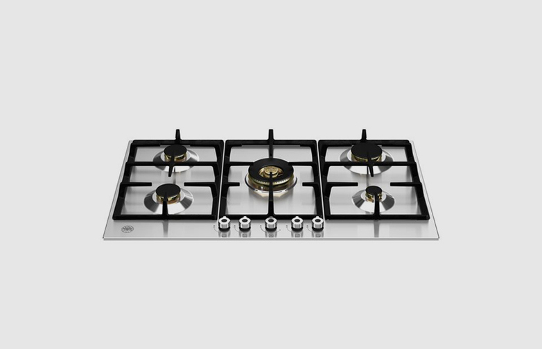 90 cm Gas hob with central dual wok Professional Series