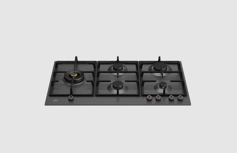 90 cm Gas hob with central dual wok Professional Series