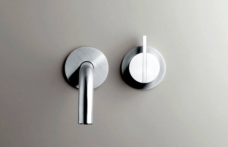 Piet Boon Stainless Steel - Wall Mounted Mixer with Spout