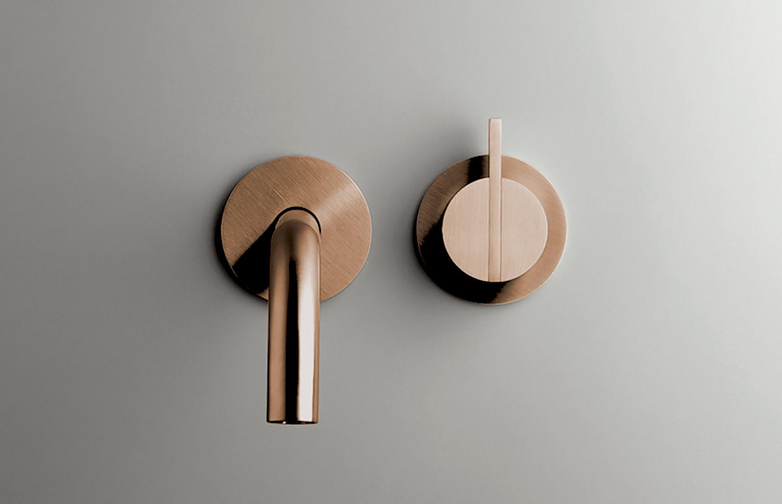Piet Boon Raw Copper - Wall Mounted Mixer with 220 mm Spout