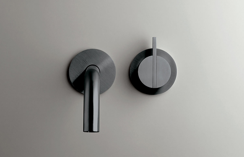 Piet Boon Gun Metal Black - Wall Mounted Mixer with 220 mm Spout