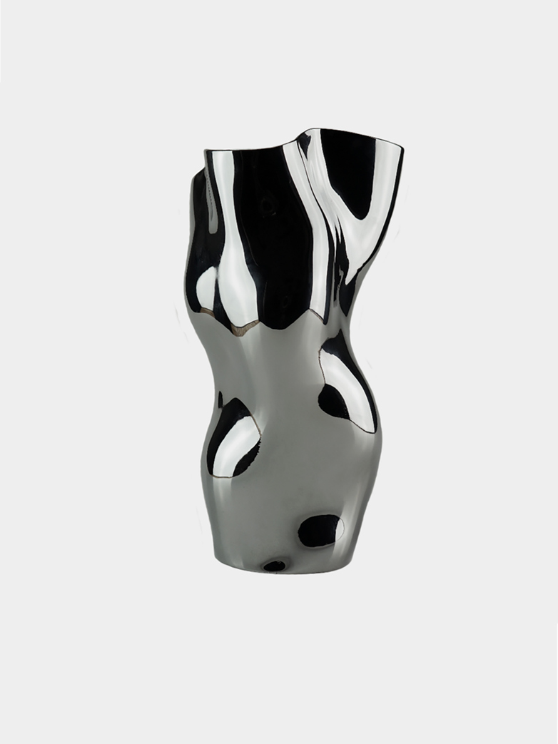 Ostrea Rock Steel Vase