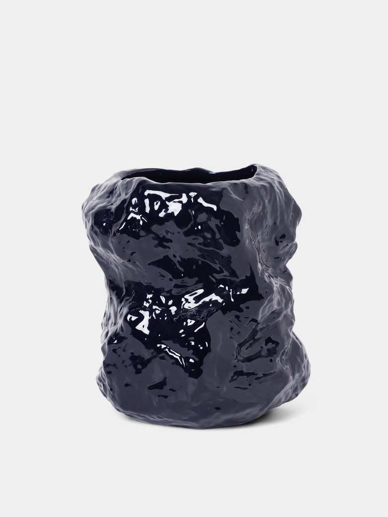 Tuck Vase - Dark Blue