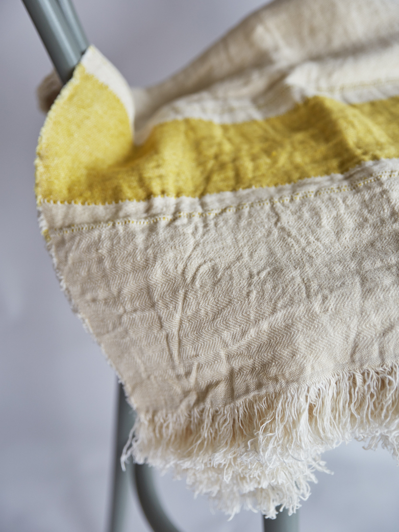The Belgian Towel - Mustard Stripe
