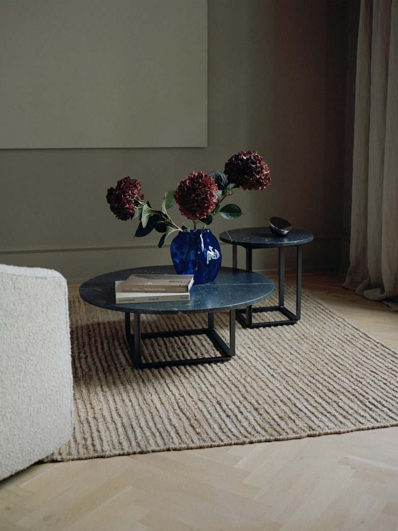 Florence Coffee Table – Black Marble – Ø90