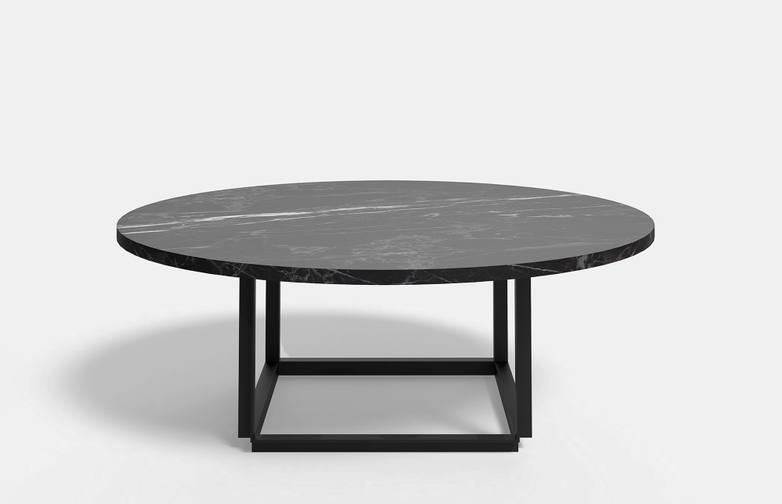Florence Coffee Table – Black Marble – Ø90