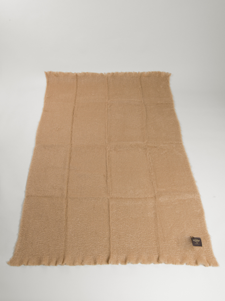 Mohair Throw 130 x 200 cm - Camel