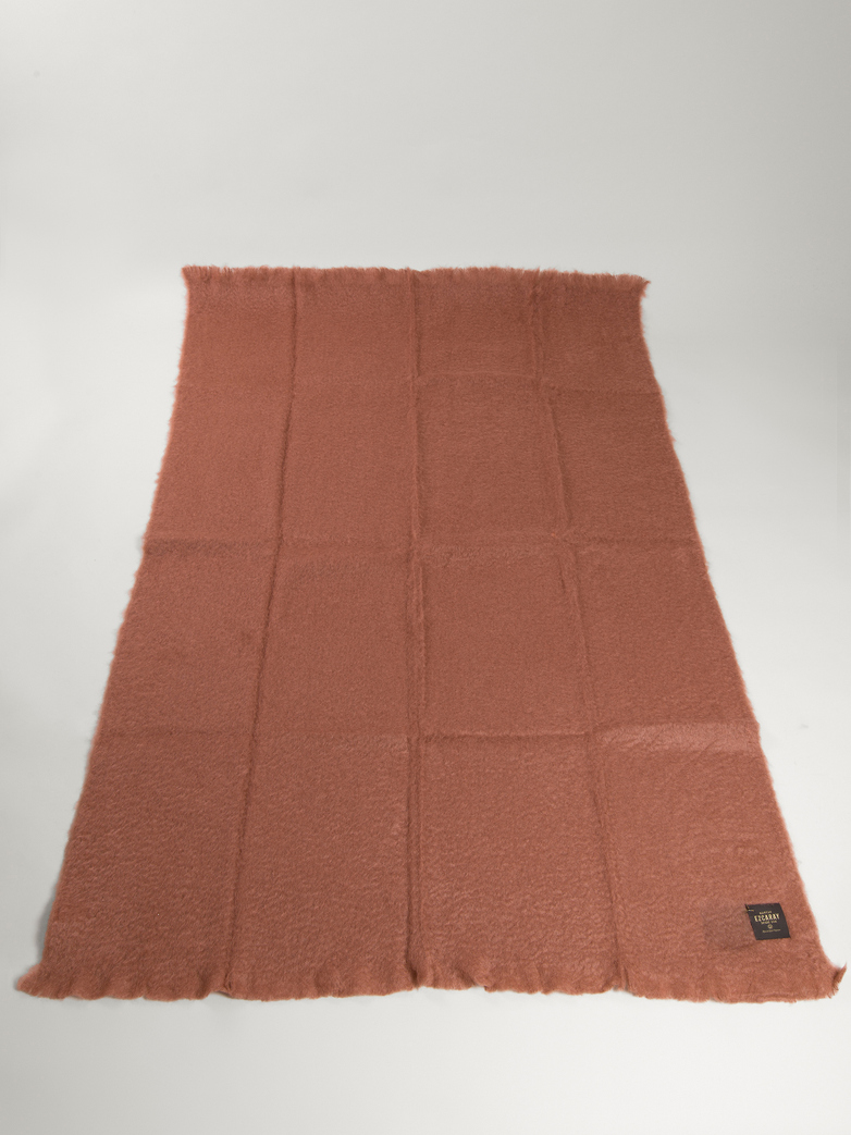 Mohair Throw 130 x 200 cm - Coral Pink