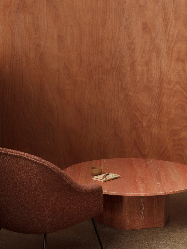 Epic Coffee Table - Red Travertine – Ø110