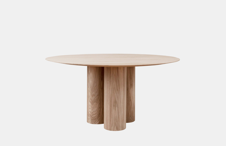 Hommage Grande Dining Table – White Stained Oak
