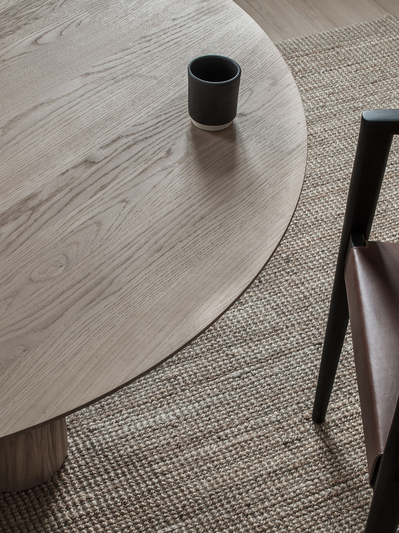 Hommage Grande Dining Table – White Stained Oak