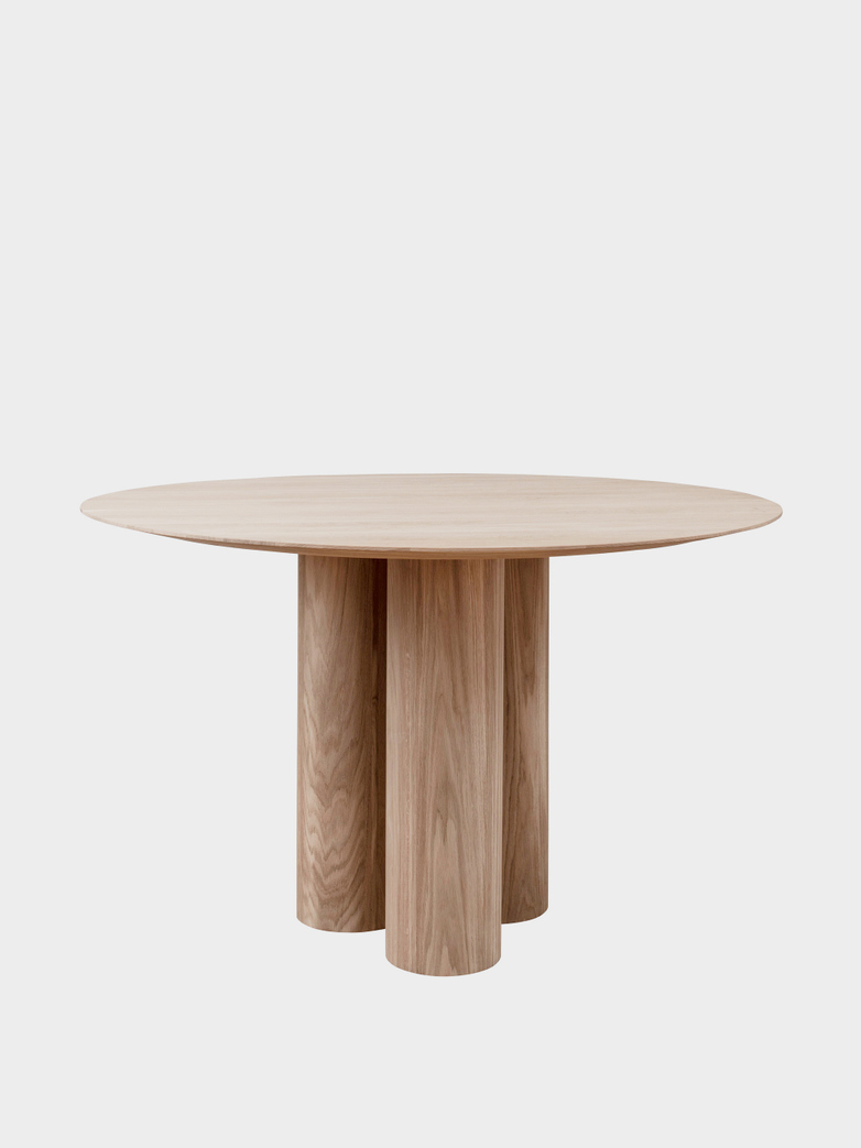 Hommage Grande Dining Table – White Stained Oak