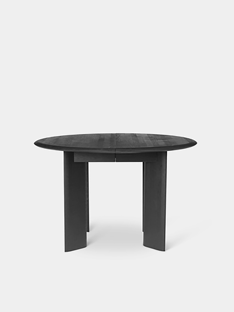 Ferm Living - Bevel Table Round 117 cm Black Oiled Oak