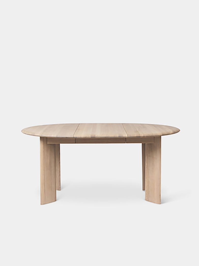 Ferm Living - Bevel Table Extendable X 1 White Oiled Oak