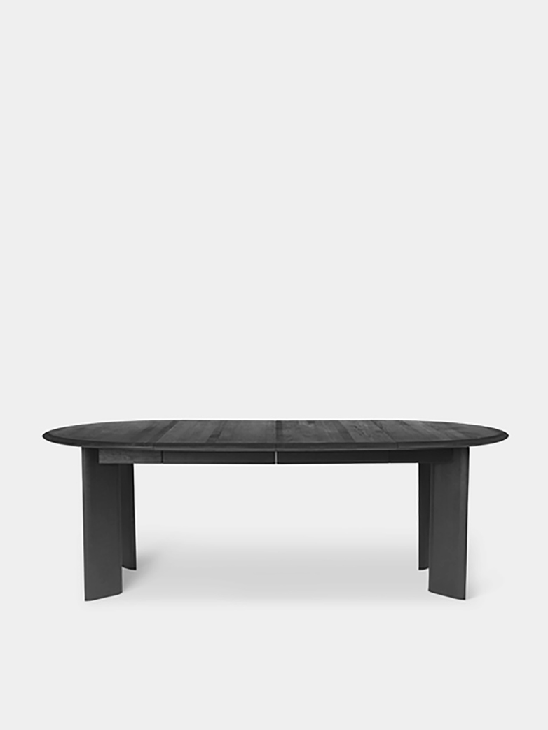 Ferm Living - Bevel Table Extendable X 2 Black Oiled Oak