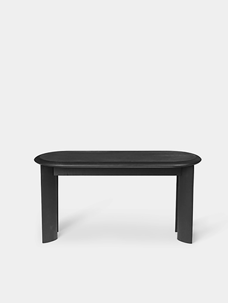 Ferm Living - Bevel Bench Black Oiled Oak