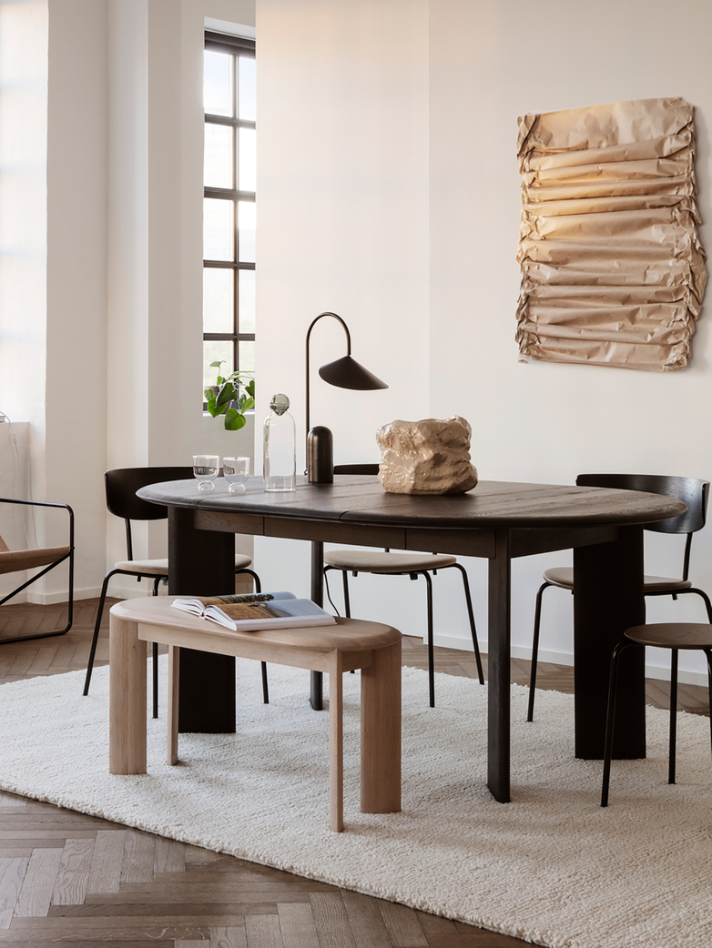 Ferm Living - Bevel Bench White Oiled Oak