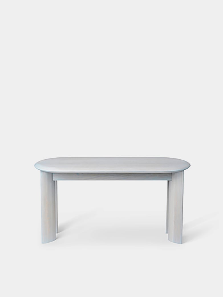 Ferm Living - Bevel Bench Ice Blue Oiled Oak