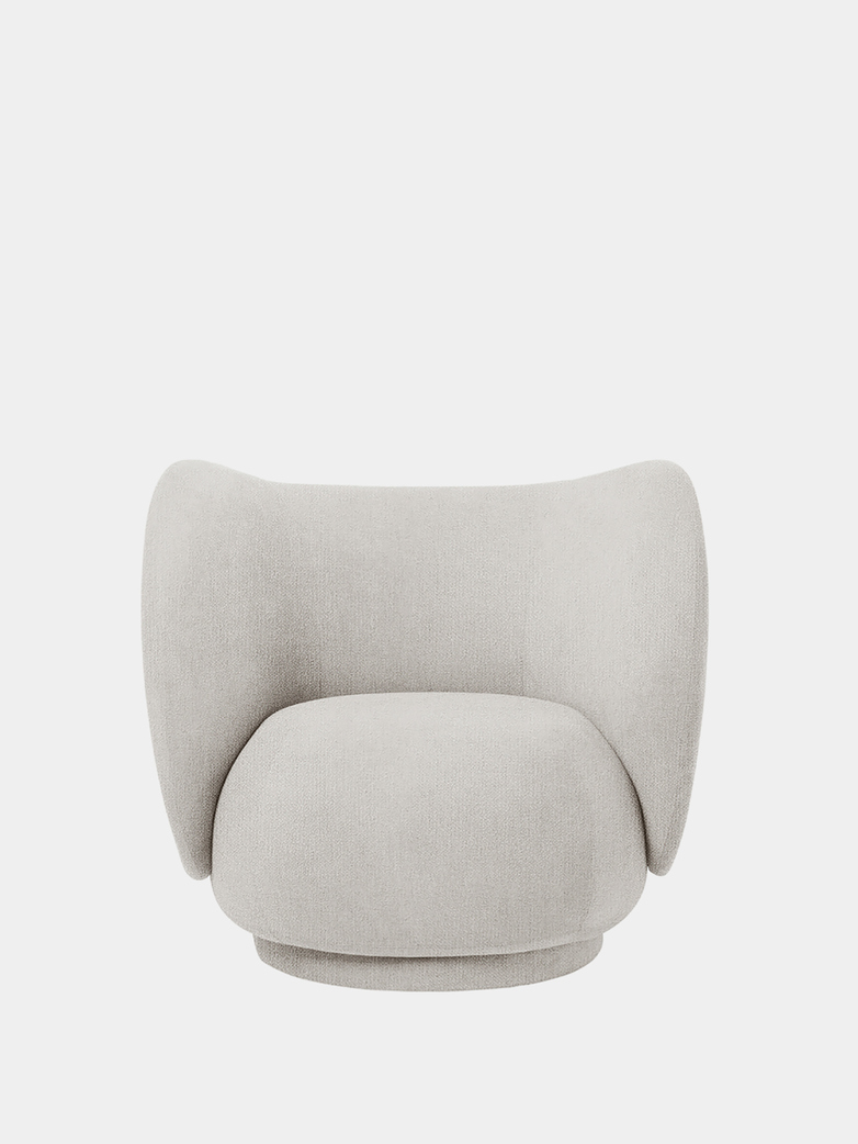 Ferm Living - Rico Lounge Chair Bouclé Off-White