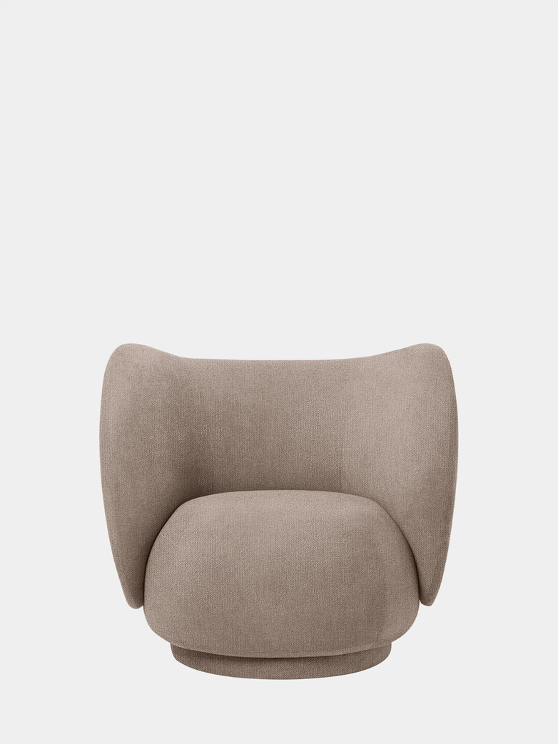 Ferm Living - Rico Lounge Chair Bouclé Sand