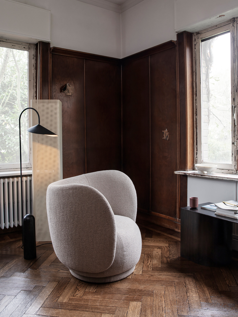 Ferm Living - Rico Lounge Chair Bouclé Sand
