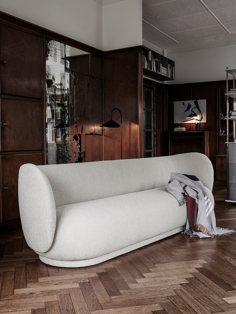 Ferm Living - Rico Sofa 4-Seater Bouclé Off-White