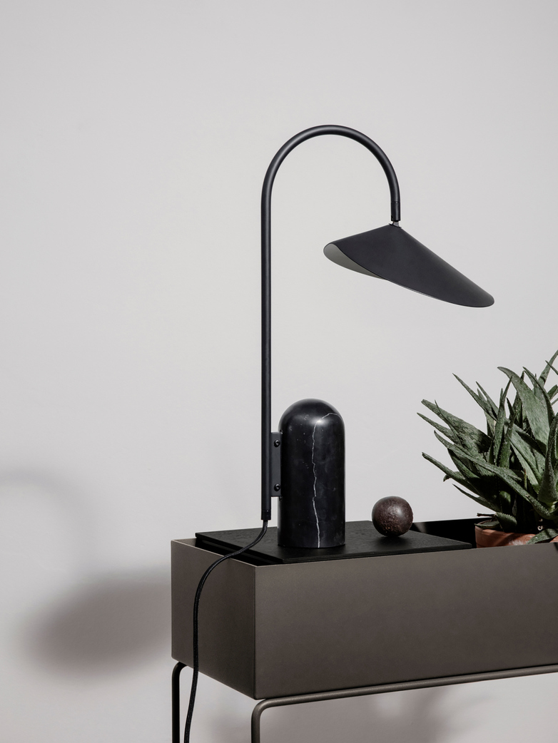 Ferm Living - Arum Table Lamp Black Black Marble