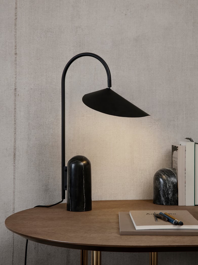 Ferm Living - Arum Table Lamp Black Black Marble