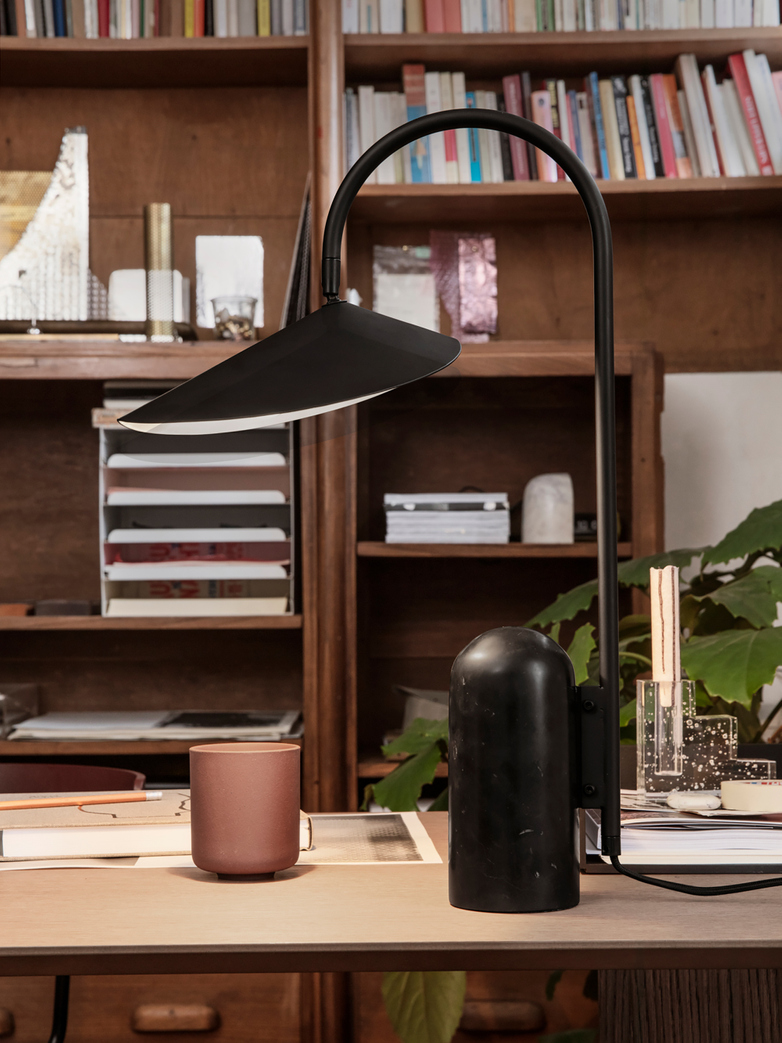 Ferm Living - Arum Table Lamp Black Black Marble