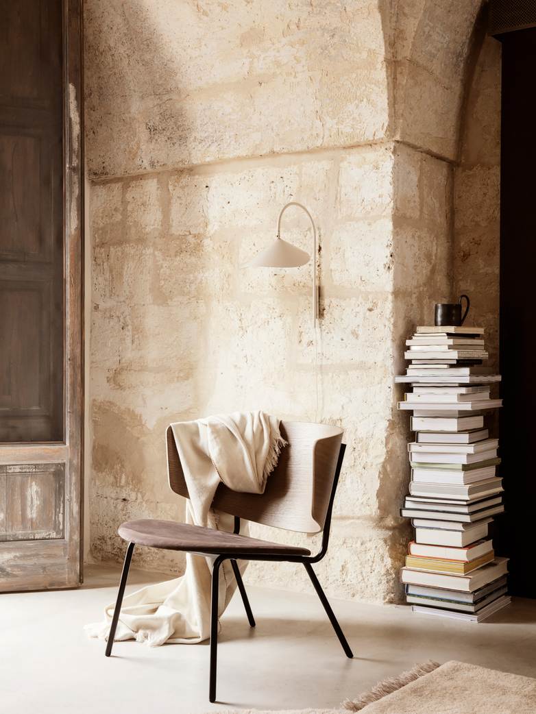 Ferm Living - Arum Wall Lamp Tall Cashmere