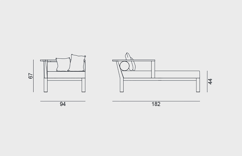 Gervasoni - Inout 20 - Daybed - Left