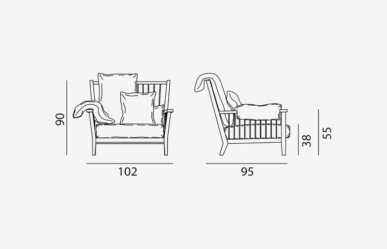 Gervasoni - Inout 701 - Armchair