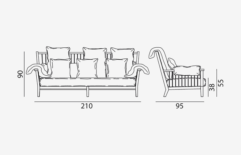 Gervasoni - Inout 703 - Sofa