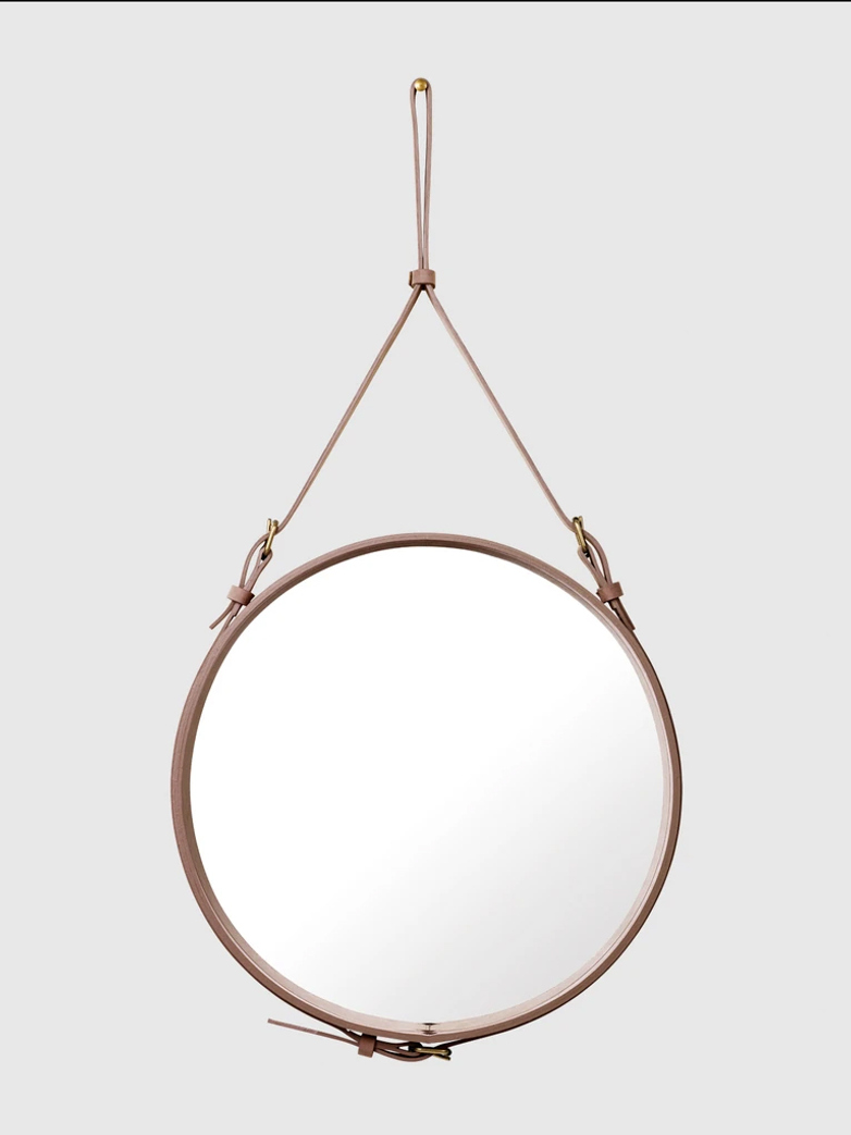 Adnet Circular Mirror Dusty Cedar - 58cm