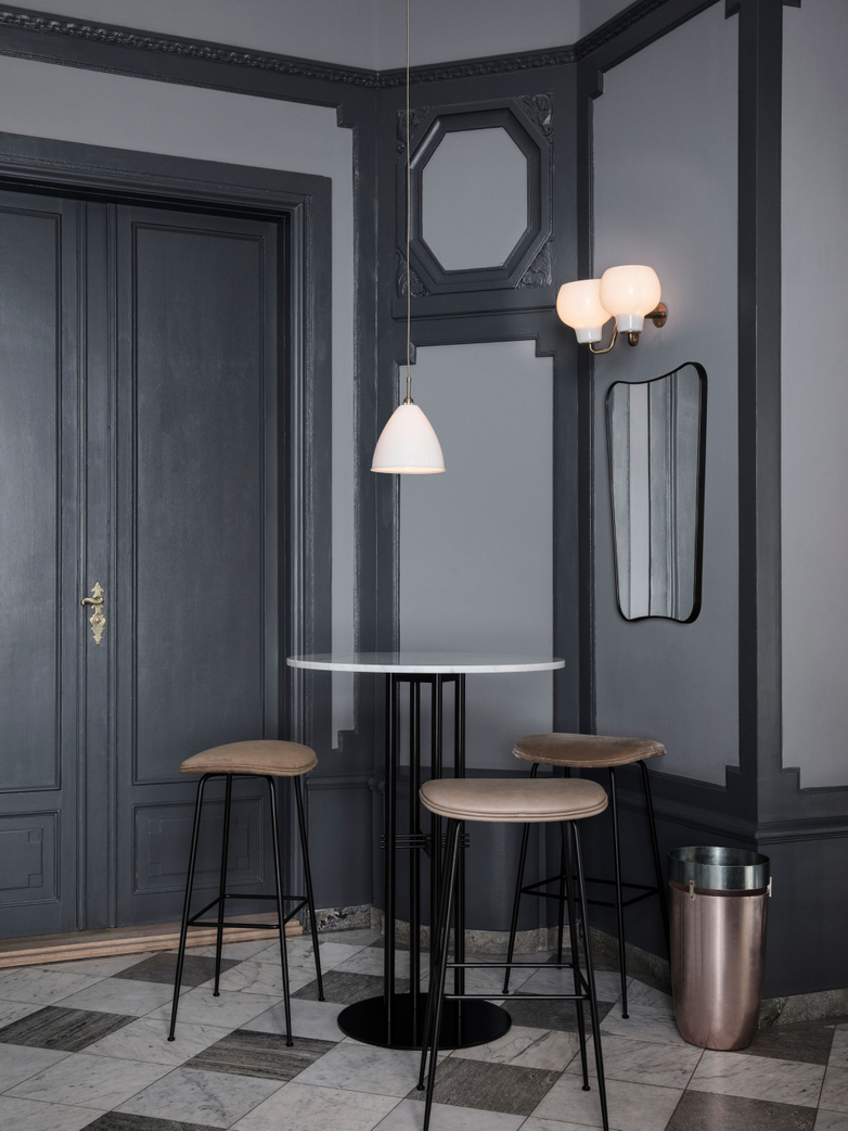 F.A Wall Mirror - Black Brass