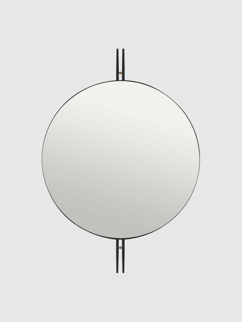 IOI Mirror Black Semi Matt Ø80