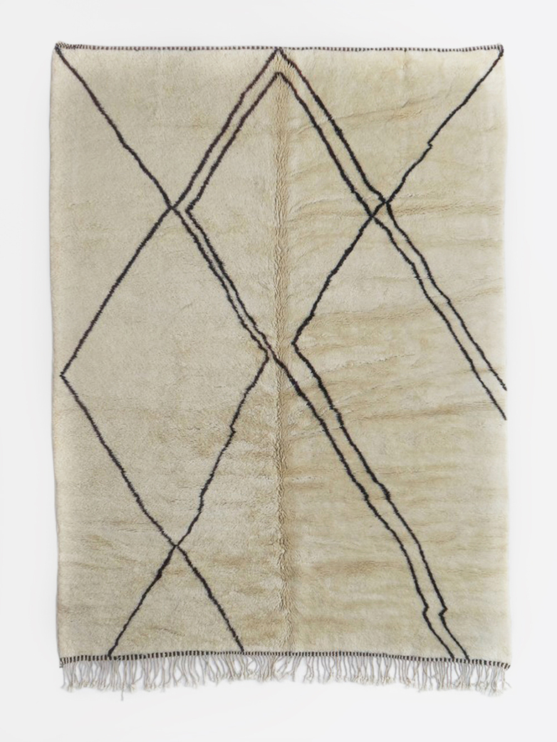 Beni Ghazal Natural Wool - Black