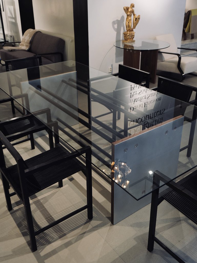 Bespoke Rectangular Glass Table - 260x120 cm