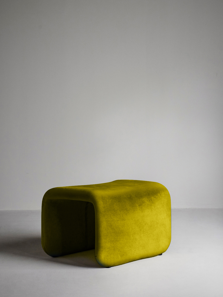 Etcetera Footstool – Turmeric Yellow