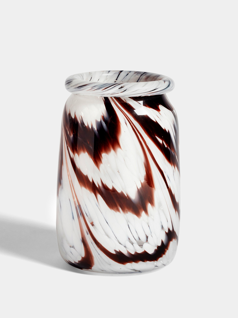 Splash Vase Coffee and White