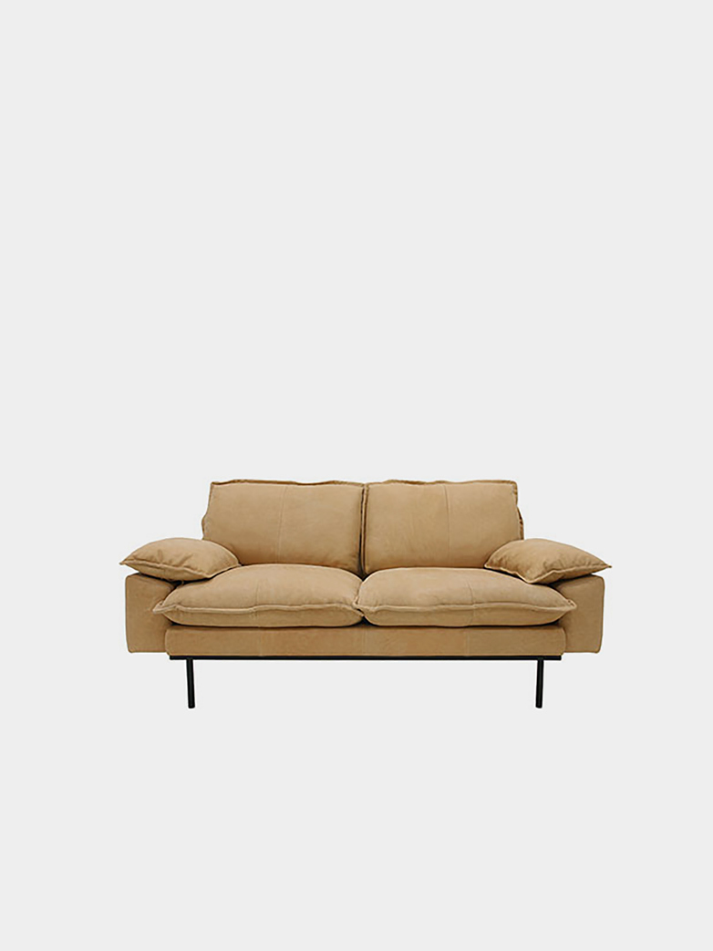 Retro Sofa - Natural leather